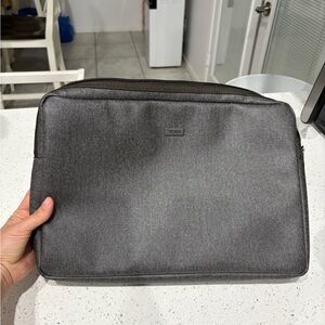 TUMI Gray Tech Travel Laptop Sleeve